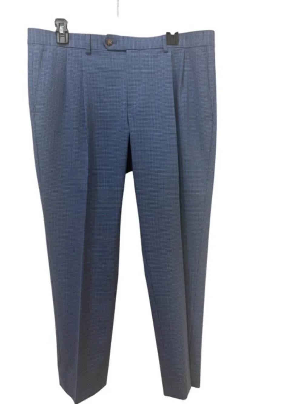Lauren Ralph Lauren Men’s Dress Pants 34x30 Stretch Plaid Check Gray Blue Slacks